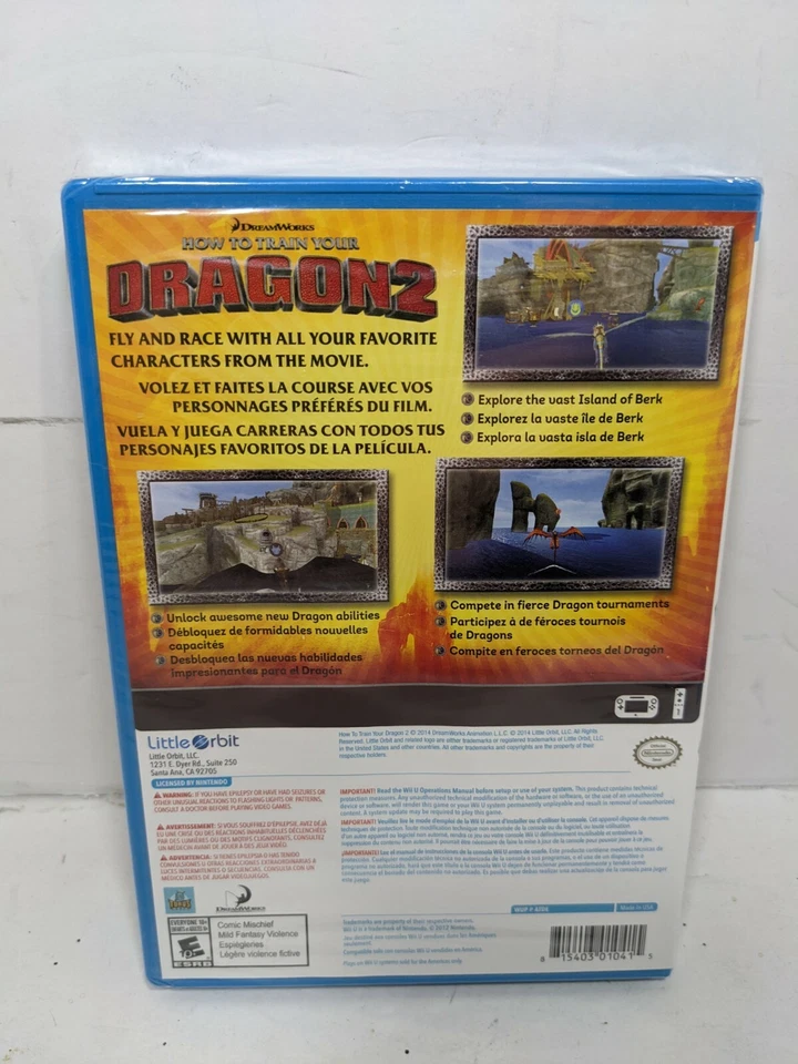 How to Train Your Dragon 2 - Brand New Sealed (Nintendo Wii U) Brand New  - Image 2 of 4