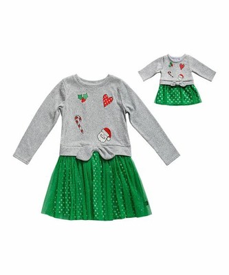 doll and me christmas dress
