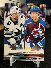 23-24 Upper Deck Series 2 Clear Cut Checklist 251-350 KARLSSON/Marker