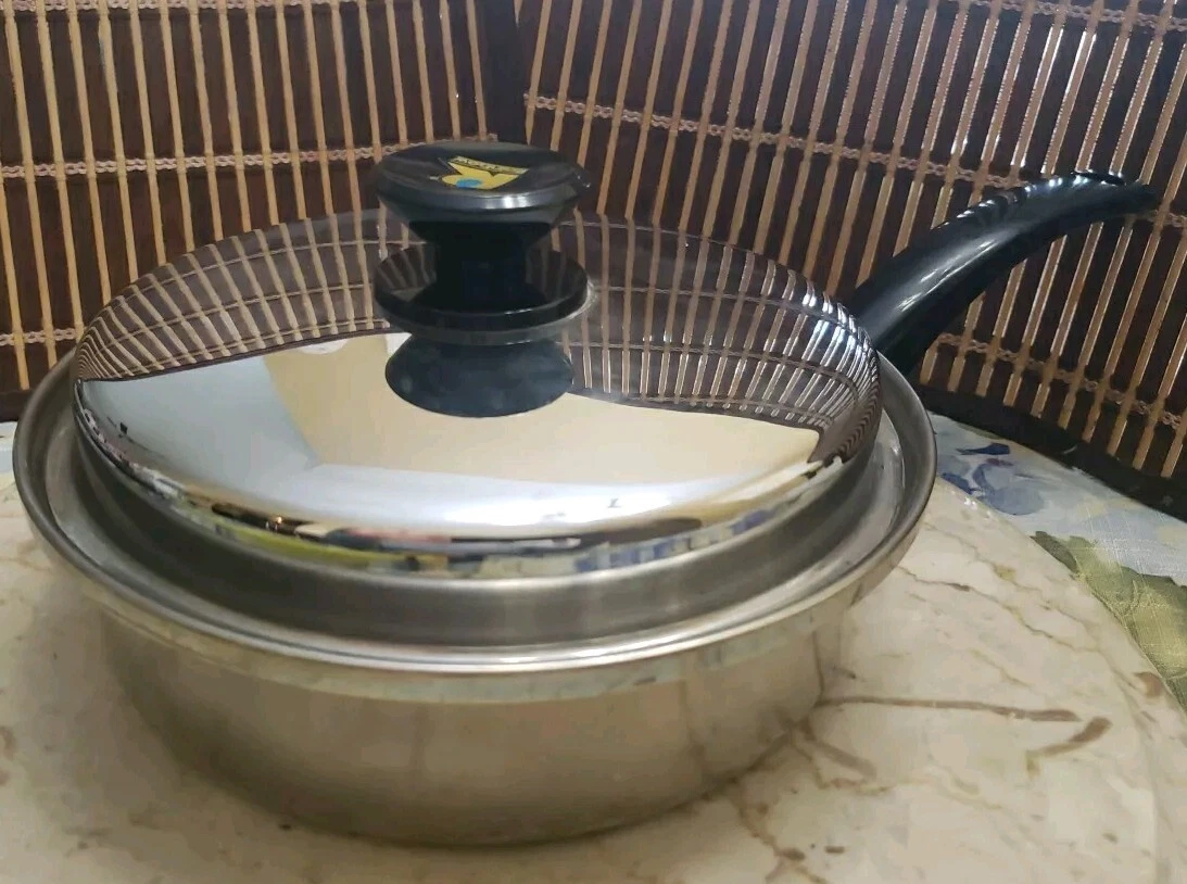 VTG RAINBOW SAUCE PAN POT COOKING SYSTEM 8" LID SURGICAL STAINLESS STEEL 🇺🇸