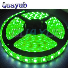 LED Light Strip Green 300LED 2835 16.4Ft Roll 5M 12V Rope Light Adhesive Back