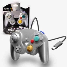 GameCube Controller, Silver Wired Controller NEW XYAB Brand