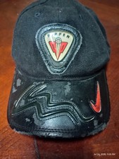 Rare Vintage 90's Nike Air Pippen Snapback Hat Leather Uptempo Max Jordan Retro