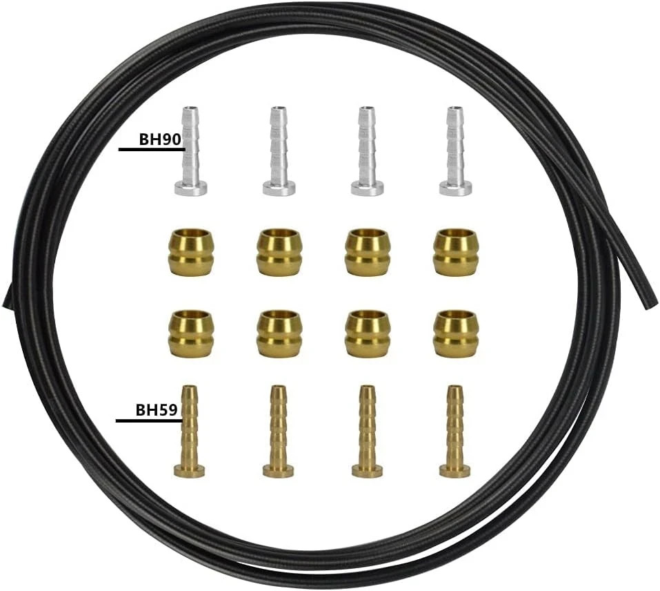 Hydraulic Brake Hose Kit 2500mm with Olive and Insert for Bi