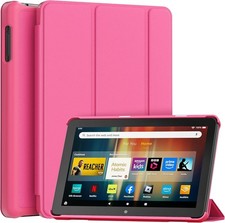 Case for 8 in Tablet, Slim Light Smart Trifold Stand with Auto Wake/Sleep