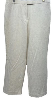 Sag Harbor Women Size 12P High Rise Slimming Solution Dress Pants Beige Stretch