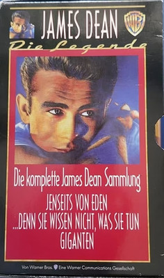 3 ORIGINAL-VHS-VIDEOS ''JAMES DEAN'' (alle Kinofilme), 3 x Ovp., keine DVD/BluRay!