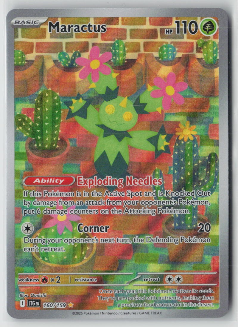 Maractus Holo Illustration Rare SV09: Journey Together 160/159 NM
