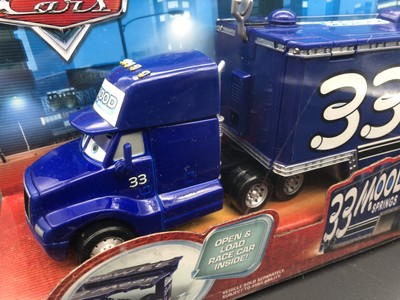 Disney Pixar Cars Mood Springs Hauler Semi Cab Trailer Chuck
