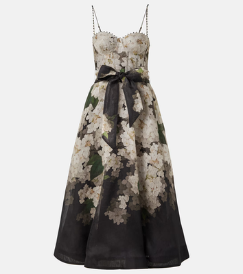 AUTH Zimmermann Balance linen and silk bustier dress Size 4 AU/12 US | eBay