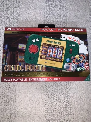 MY ARCADE POCKET PLAYER MAX PORTABLE GAMING SYSTEM OVER 30 Casino Style Games