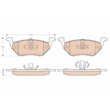 Satz Bremsbeläge Bremsklötze hinten für Ford Maverick 24567464