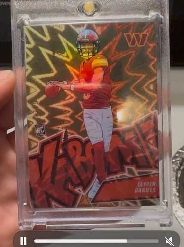 **2024 Panini Absolute Kaboom! Vertical Gold #2 Jayden Daniels Rookie Card /10