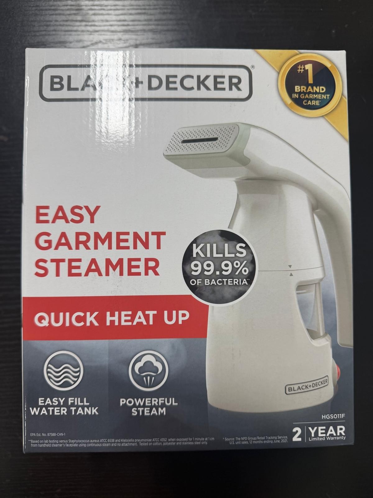 BLACK+DECKER Easy Garment Steamer - Brand new & sealed!