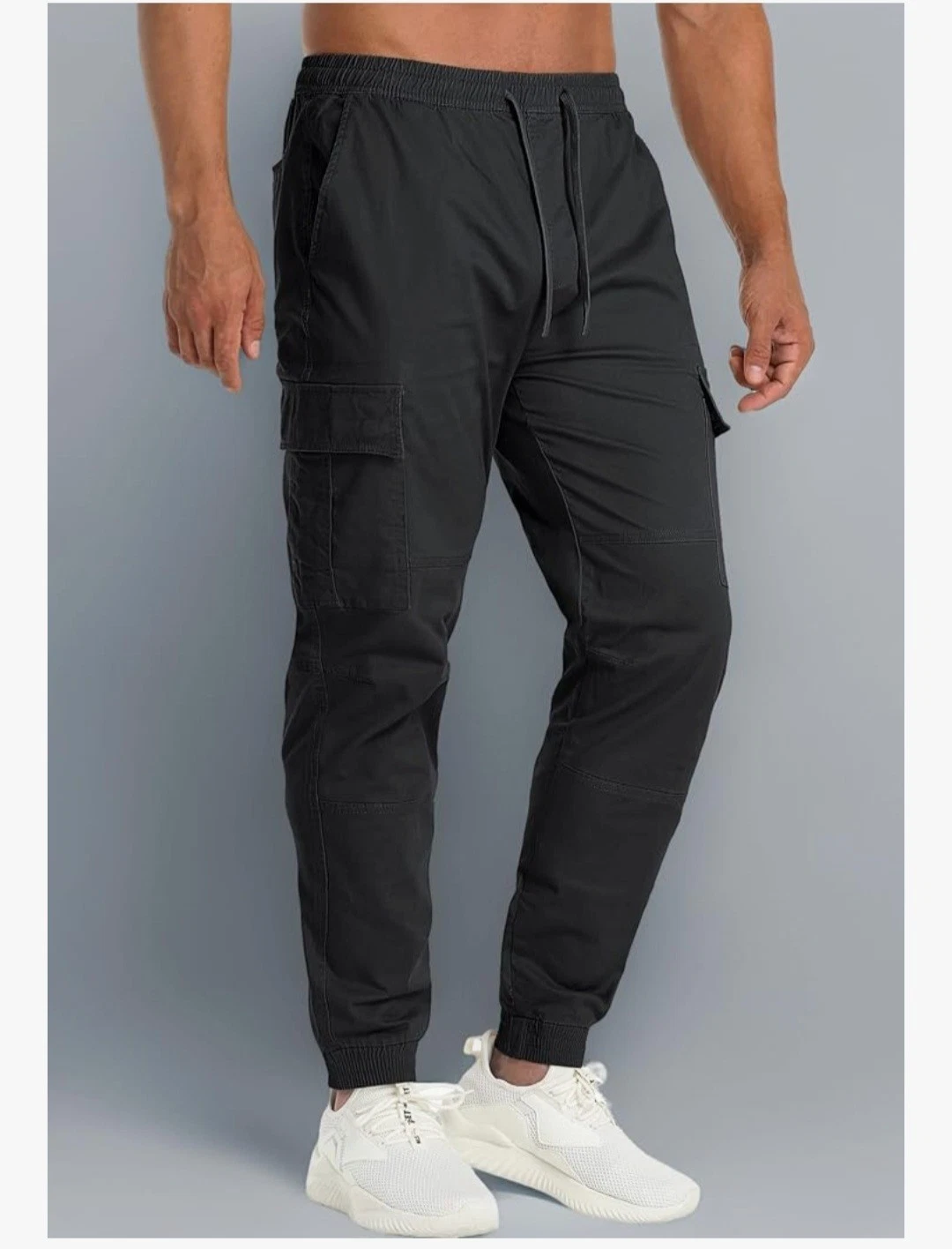 Magcomsen Men's Cargo Trousers, Outdoor Hiking Pants, Pockets, Black Size 32
Opens in a new window o