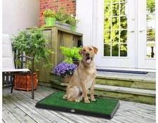 Artificial Grass Puppy Pee Pad for Dogs and Small Pets - 20x25 Reusable 3-layer