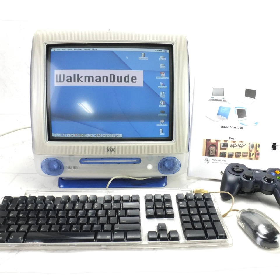 Apple iMac G3 Indigo - 1GB RAM 128GB SSD | OS 9 - OS X - WIN 98 Custom Build