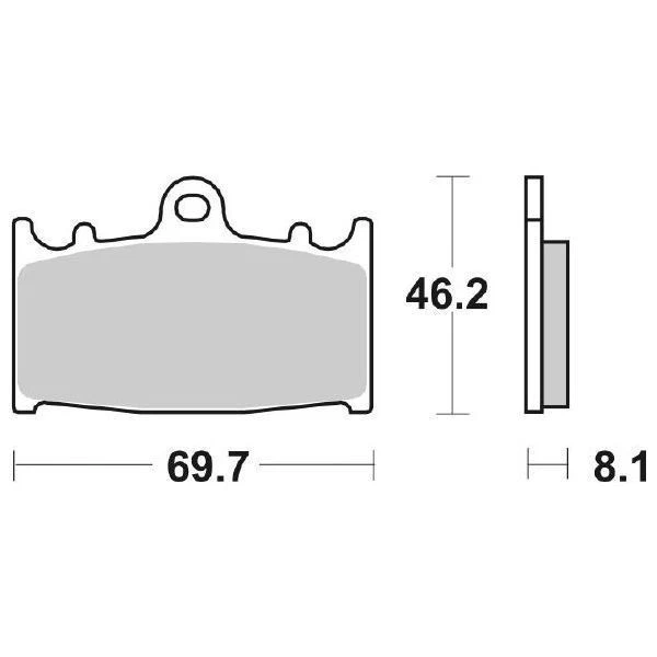 Plaquettes De Frein Avant SBS 631HS Pour Kawasaki 2000 VN 2004-2010