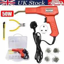 Hot Stapler Car Bumper Fender Welding Welder Gun Plastic Repair Kit / Staples
