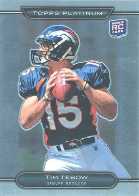 2010 TOPPS-PLATINUM Tim Tebow RC  BRONCOS Florida GATORS