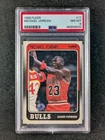 1988-89 Fleer Basketball MICHAEL JORDAN Vintage Chicago Bulls #17 PSA 8