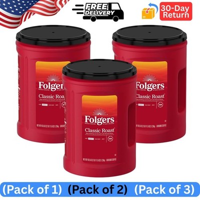 Folgers Classic Medium Roast Ground Coffee, 43.5 oz.