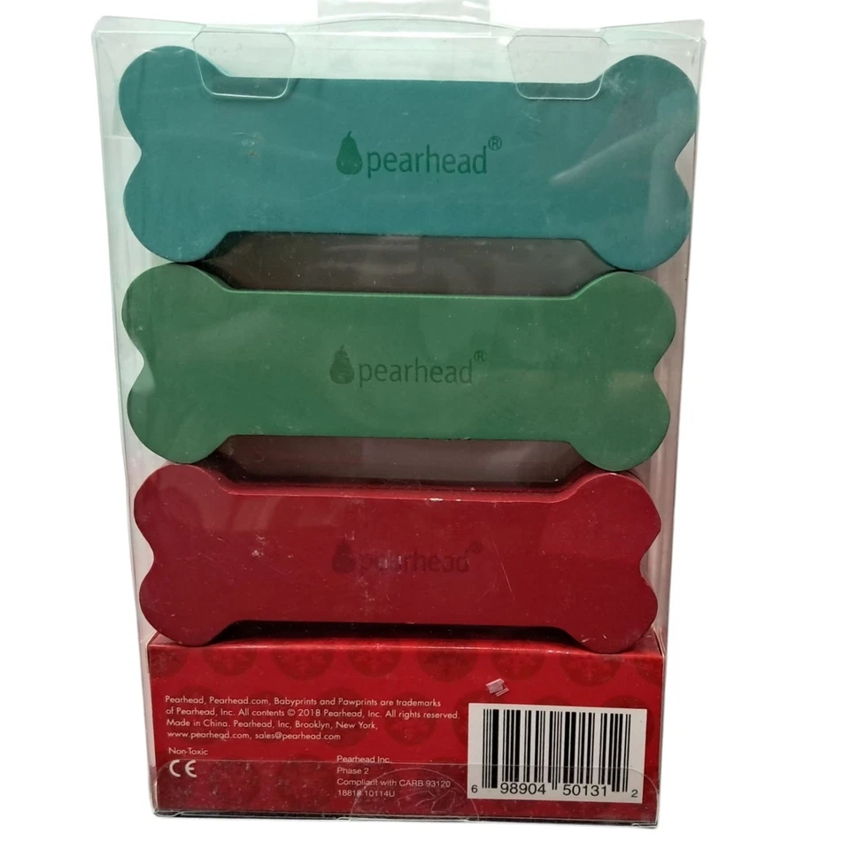 Soportes para fotos de mascotas de Navidad Pearhead - Paquete de 3 soportes para fotos de perros de vacaciones nuevos Foto 2 de 4