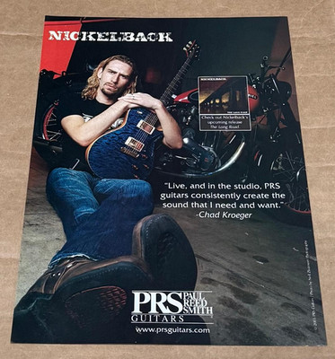 PRS Guitars - CHAD KROEGER of NICKELBACK - 2003 Print Ad