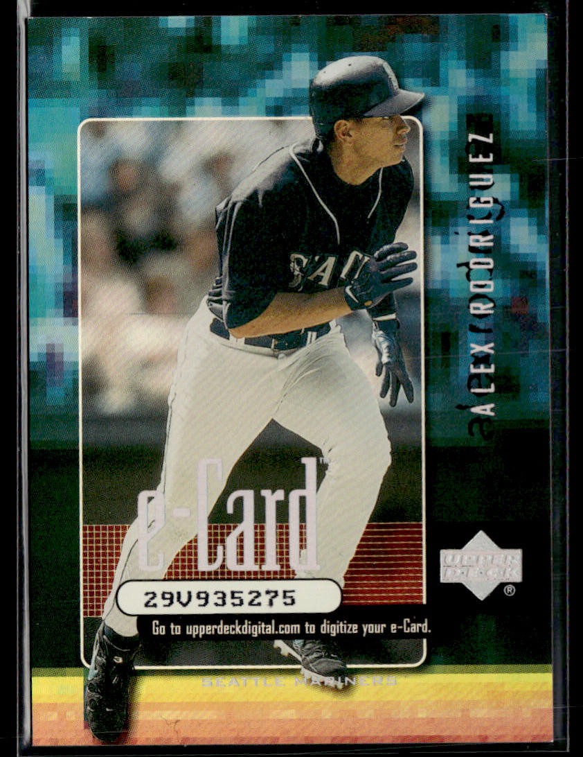 2001 Upper Deck #E2 Alex Rodriguez e-Cards Baseball Card 1102N