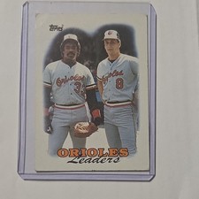 Topps Cal Ripken Eddie Murray #51 Baltimore Orioles 1988 Orioles Leaders Card