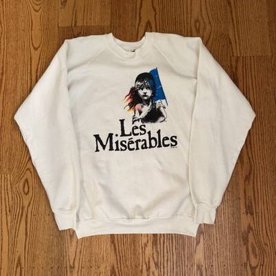 Vintage 1986 Les Miserables Sweatshirt XL USA Made Broadway Musical Crewneck