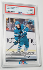 Will Smith PSA 10 Gem 2024-25 Upper Deck Young Guns Rookie #701 San Jose Sharks