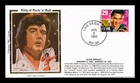 US COVER ELVIS PRESLEY ROCK & ROLL LEGENDS OF MUSIC FDC COLORANO SILK CACHET
