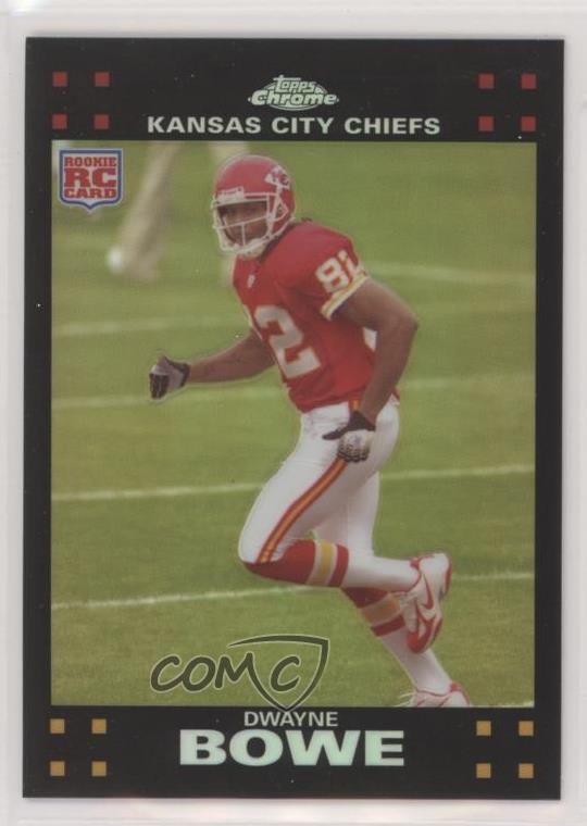 2007 Topps Chrome Refractor Dwayne Bowe #TC203 1o3