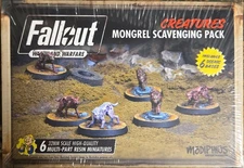Fallout Wasteland Warfare:  Creatures Mongrel Scavenging Pack Miniatures