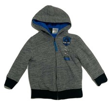 Star Wars Fleece Jacket Size 2T Boys Gray Hooded Join the Empire Full Zip Kids