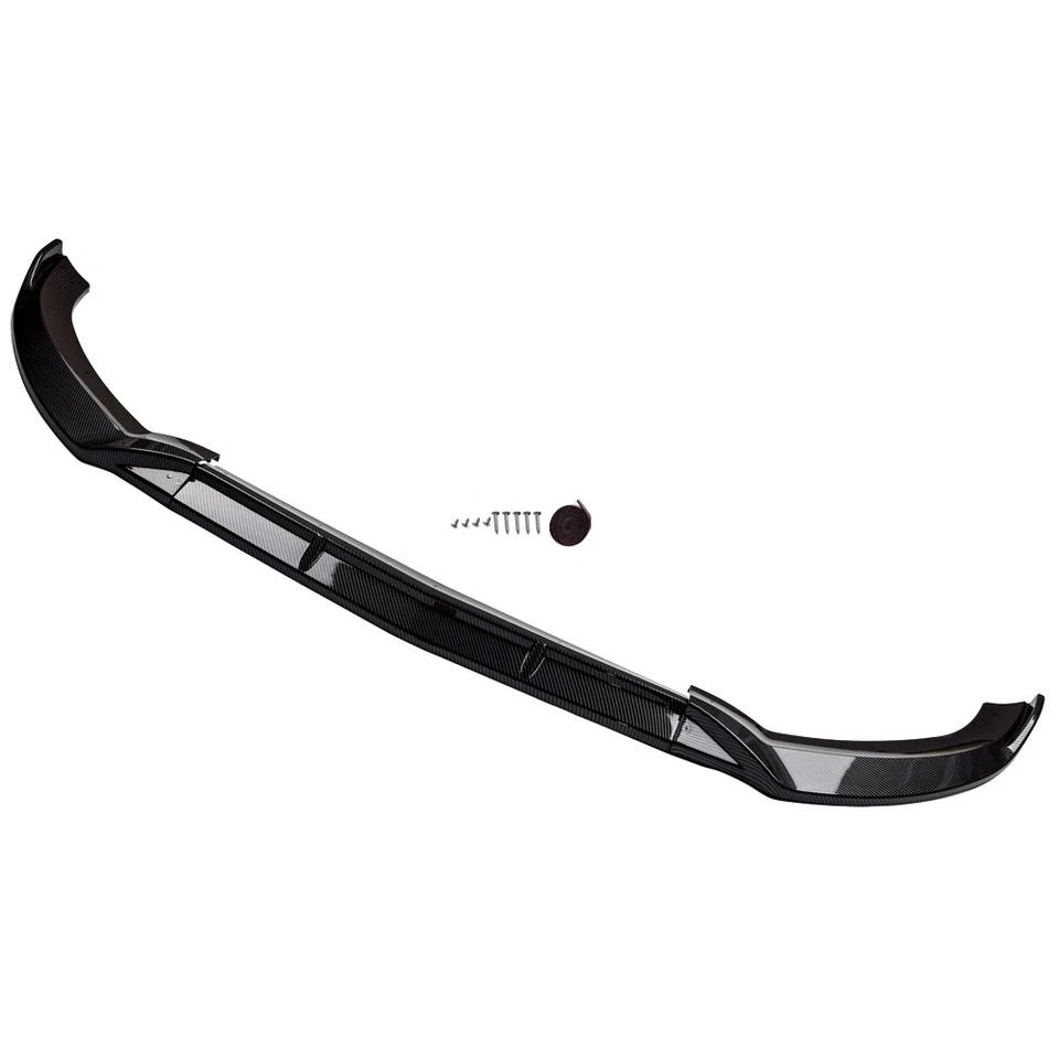 Labio divisor delantero para Mercedes Benz W205 C200 C300 C250 2015-2018 fibra de carbono Foto 4 de 4