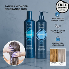 Fanola Wonder No Orange Shampoo & Mask 350ml Bundle - Free Shipping Uk.