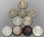 10 Engelhard 1ozt .999 Silver Prospectors 1-1982 3-1984 2-1985 4-1986 L23940
