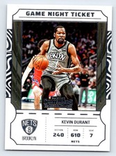 2022-23 Panini Contenders #10 Kevin Durant Game Night Ticket