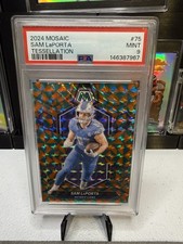Panini Mosaic Sam LaPorta Tessellation Mosaic Prizm /15 Lions #75 PSA 9 2024