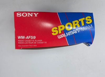 New Sony Sports WALKMAN FM/AM In Box WM-AF59 Portable Radio