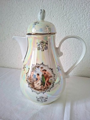 Teekanne Kahla Madonna. DDR Kaffeekanne. Madonna, Nymphen.