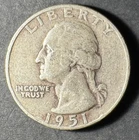 1951-S Silver Washington Quarter (Circulated) - (#2037) Very Fine Condition