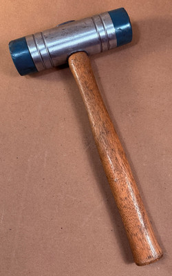 Huge Nicholson 208 Dead Blow Soft-Face Hammer Mallet 2'' faces - Over 4 pounds