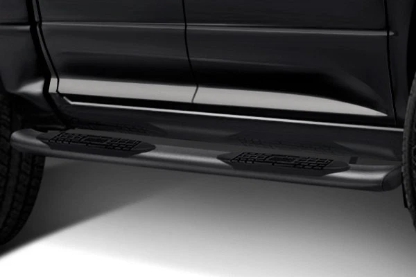 For Chevy Silverado 1500 99-17 5" Cab Length Black Oval Curved Step Bars Foto 2 de 2