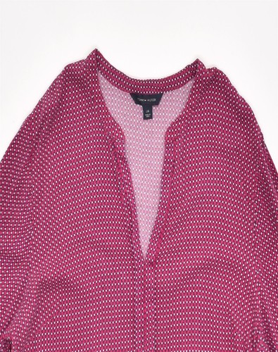 TOMMY HILFIGER Womens Blouse Top UK 16 Large Purple Spotted Cotton EL10 - Picture 3 of 3