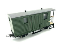 Egger-Bahn 2004, Packwagen mit Bühne, grün, OVP