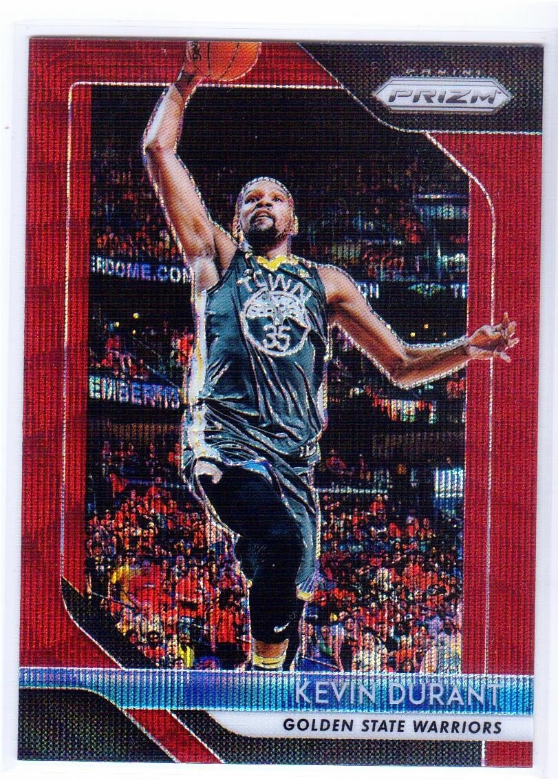 Kevin Durant 2018-19 Panini Prizm Ruby Wave Prizm Houston Rockets