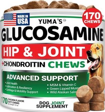 YUMA'S Glucosamine for Dogs - Hip and Joint Supplement for Dogs - 170 Ct.